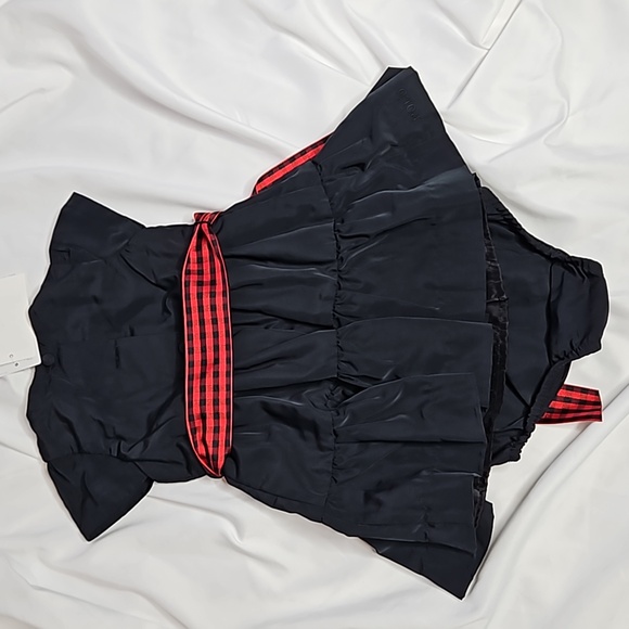 RALPH LAUREN INFANT HOLDAY DRESS IN BLACK WITH BLOOMERS - Picture 5 of 9